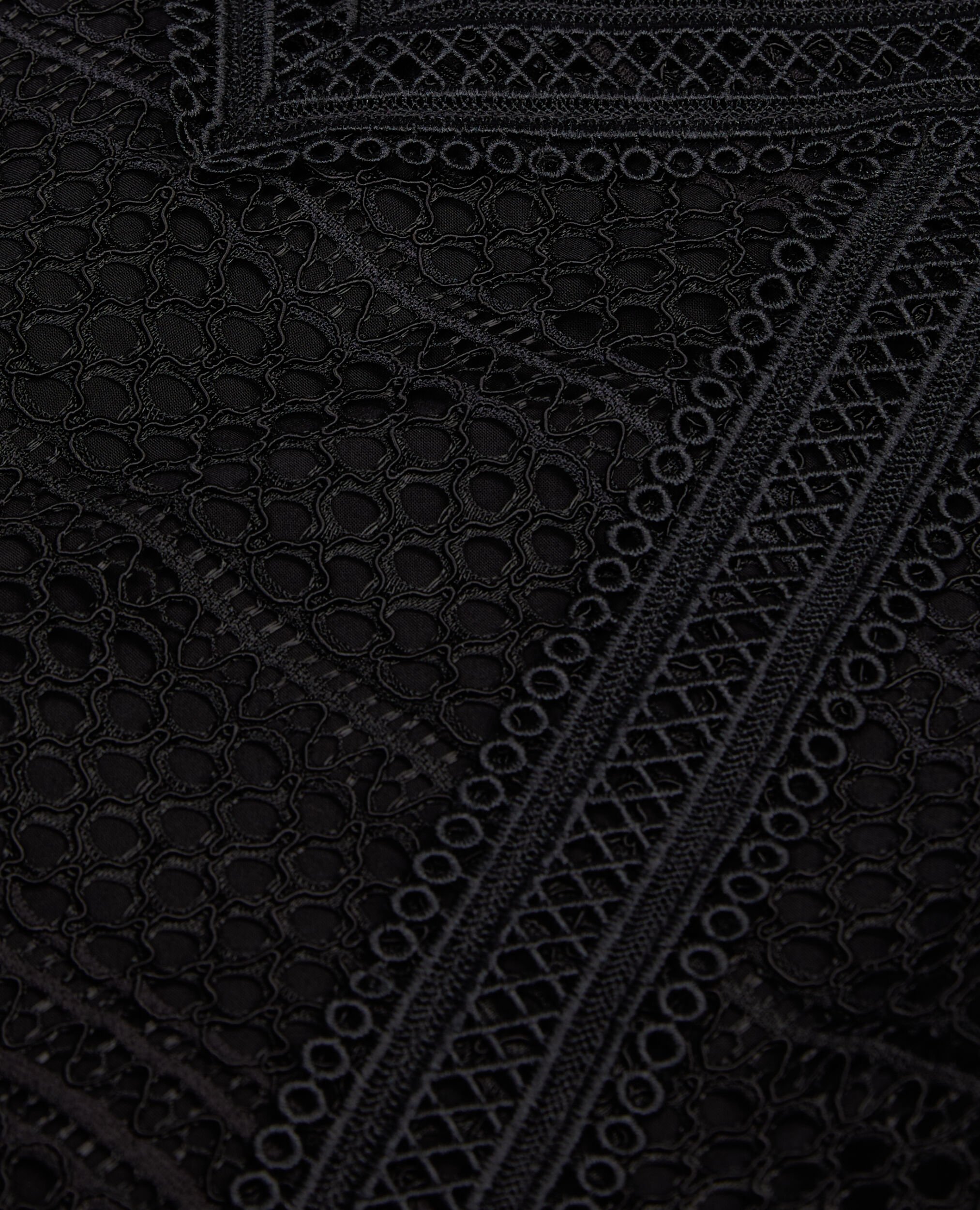 Top en guipure noir, BLACK, hi-res image number null