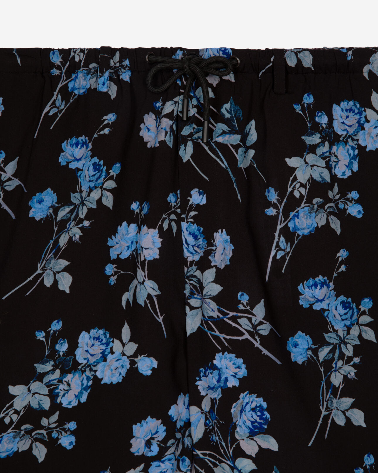 The Kooples HERREN BLACK BLUE bermuda-shorts mit blumenprint schwarz