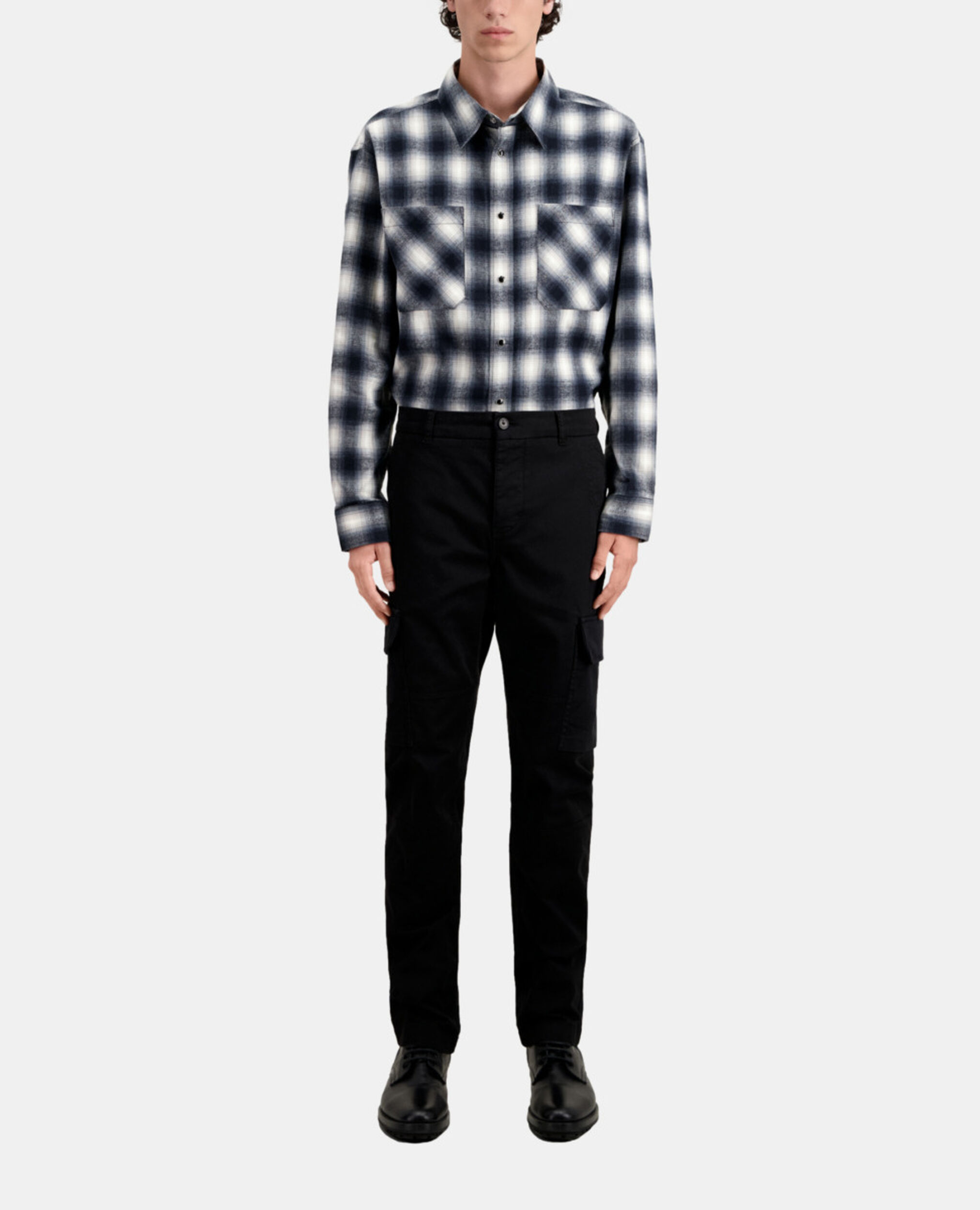 Black cargo pants, BLACK, hi-res image number null