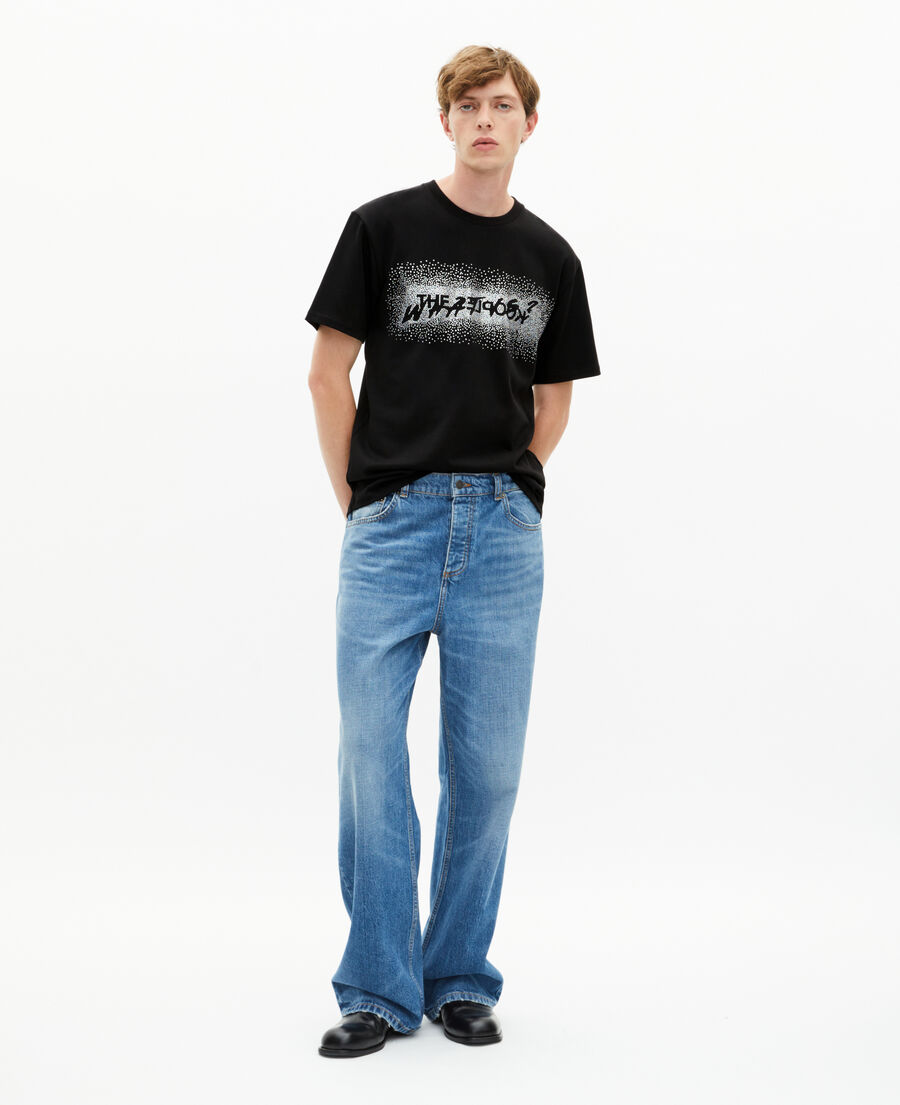 The Kooples HOMME BLACK t-shirt what is &agrave; strass noir