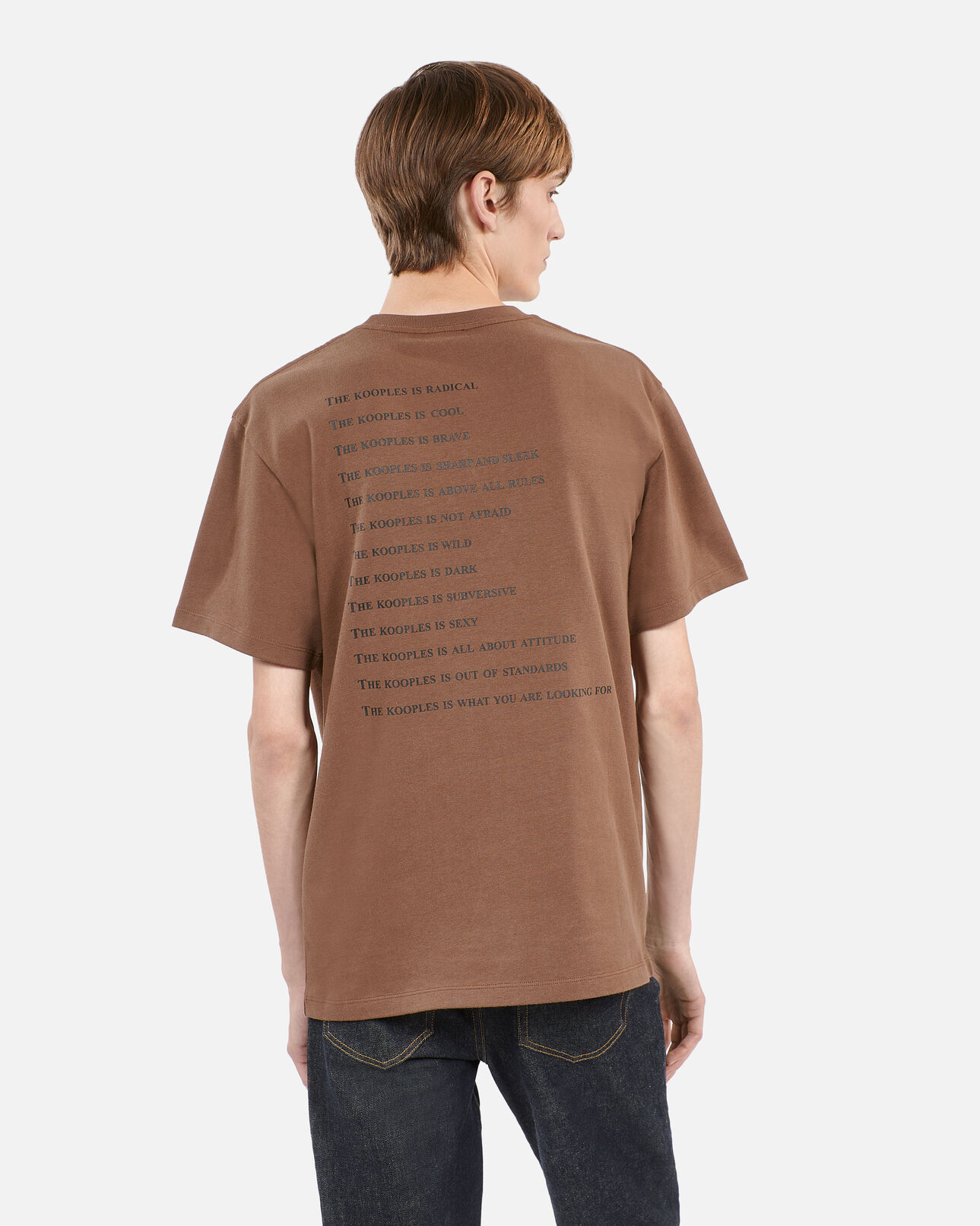 The Kooples HOMME BROWN t-shirt what is marron