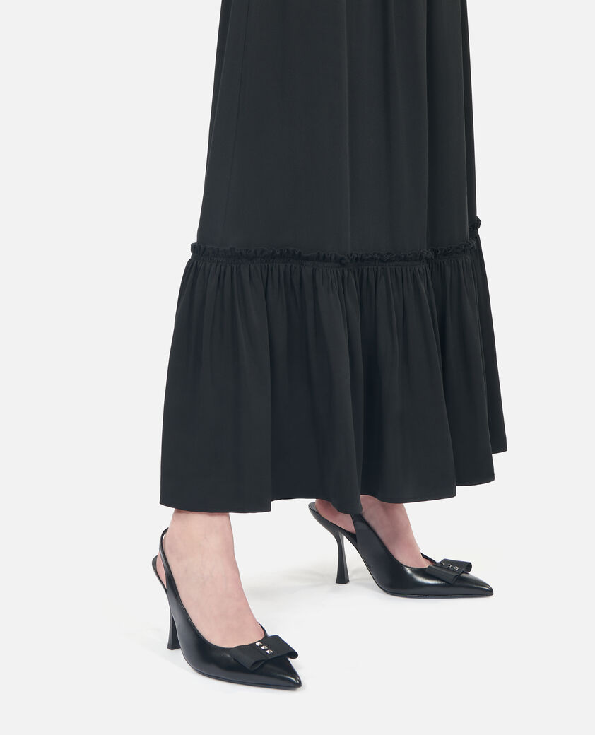 The Kooples FEMME BLACK escarpins en cuir &agrave; bride arri&egrave;re noirs