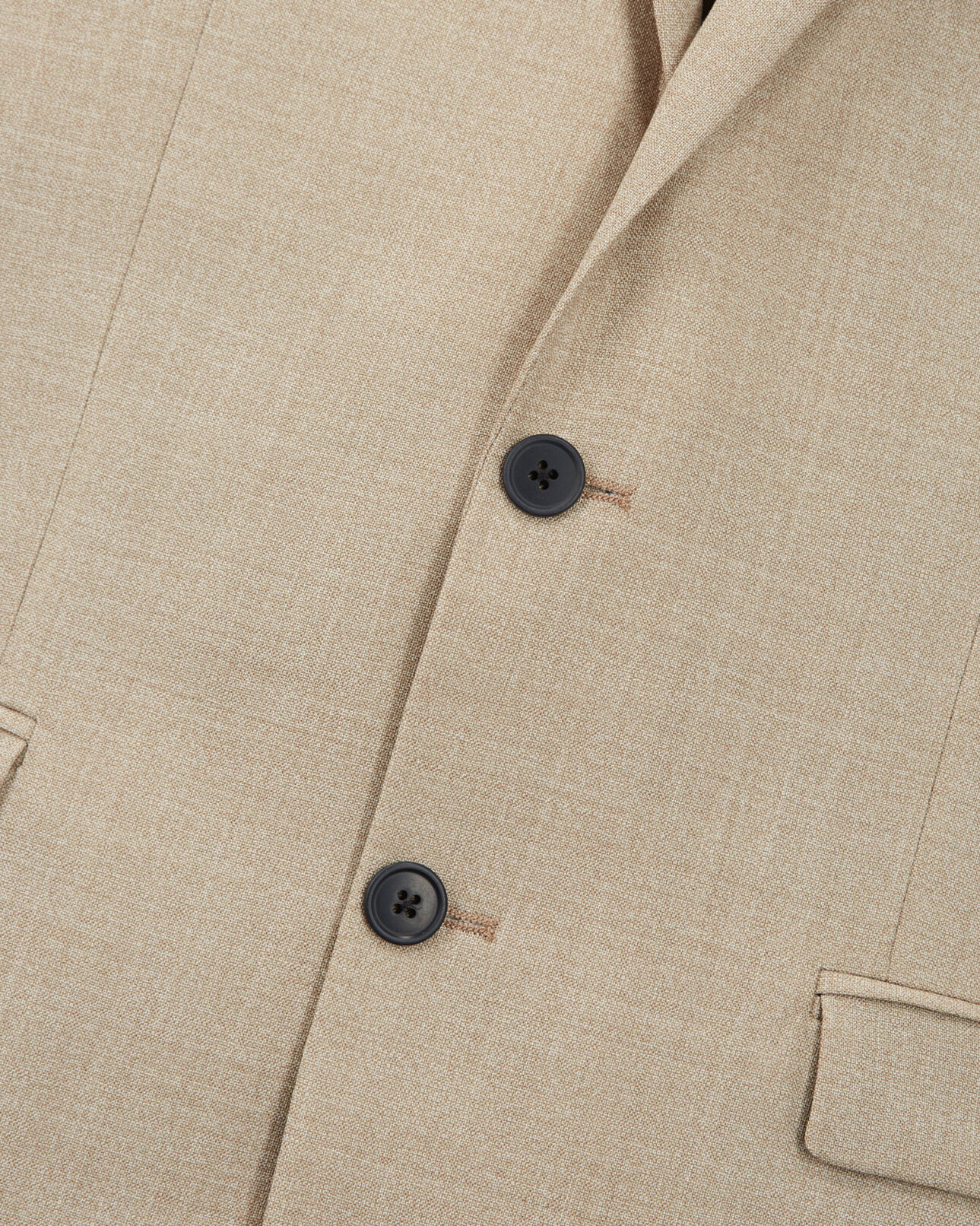 The Kooples HERREN BEIGE beige elegante jacke aus wolle mit taschen