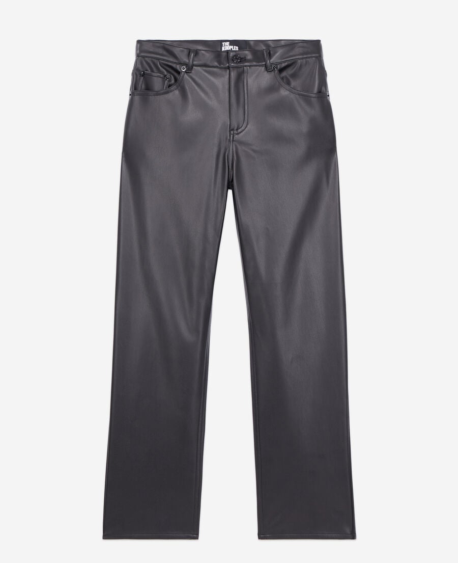 The Kooples FEMME BLACK pantalon noir effet cuir