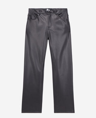 The Kooples FEMME BLACK pantalon noir effet cuir