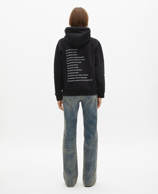 The Kooples MUJER BLACK what is sudadera con capucha y strass negro