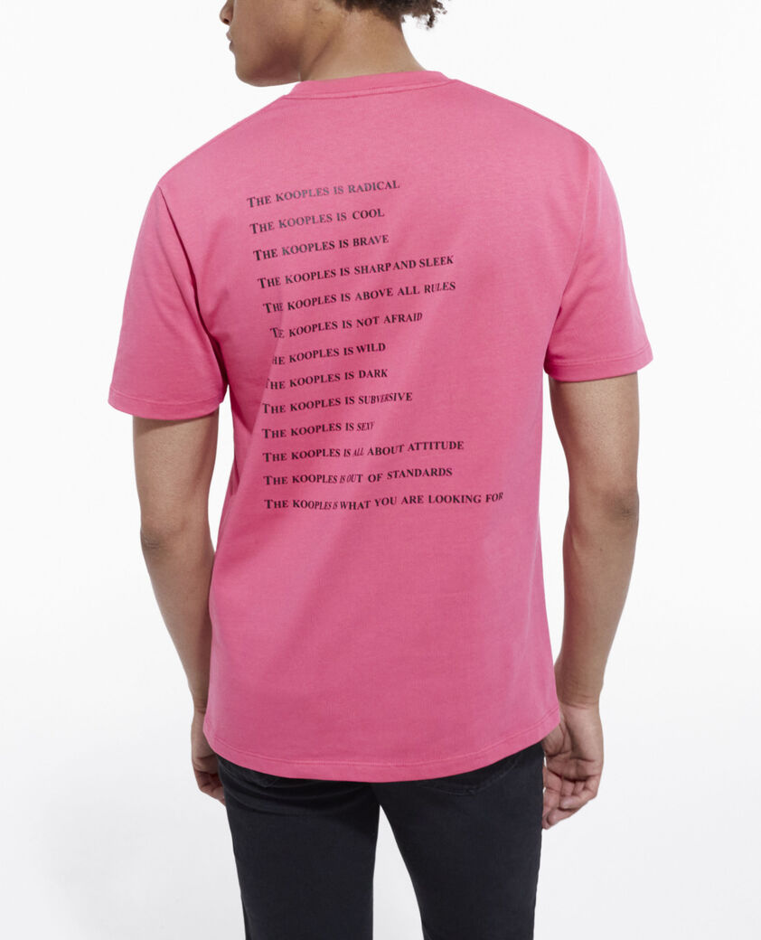 The Kooples MEN OLD ROSE pink what is t-shirt