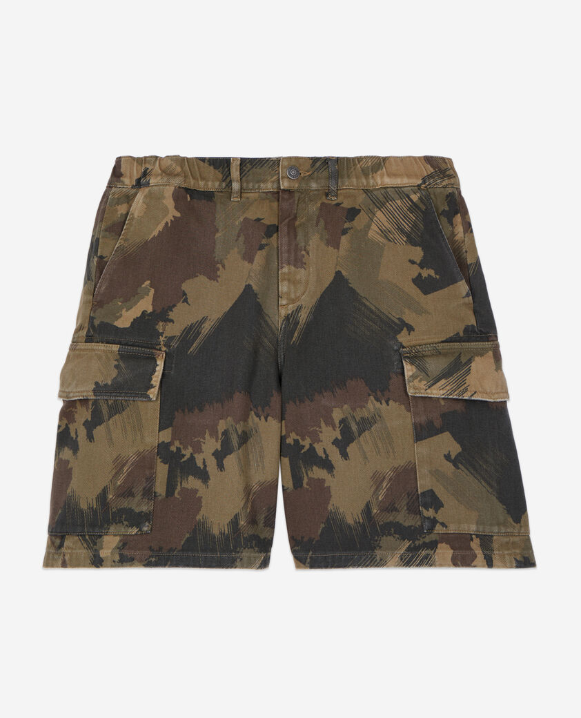 The Kooples MEN CAMOUFLAGE_01 camouflage cargo shorts