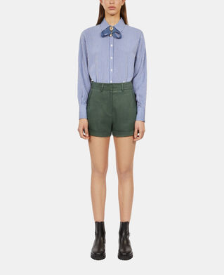The Kooples F WOOD KAKI khaki suit shorts