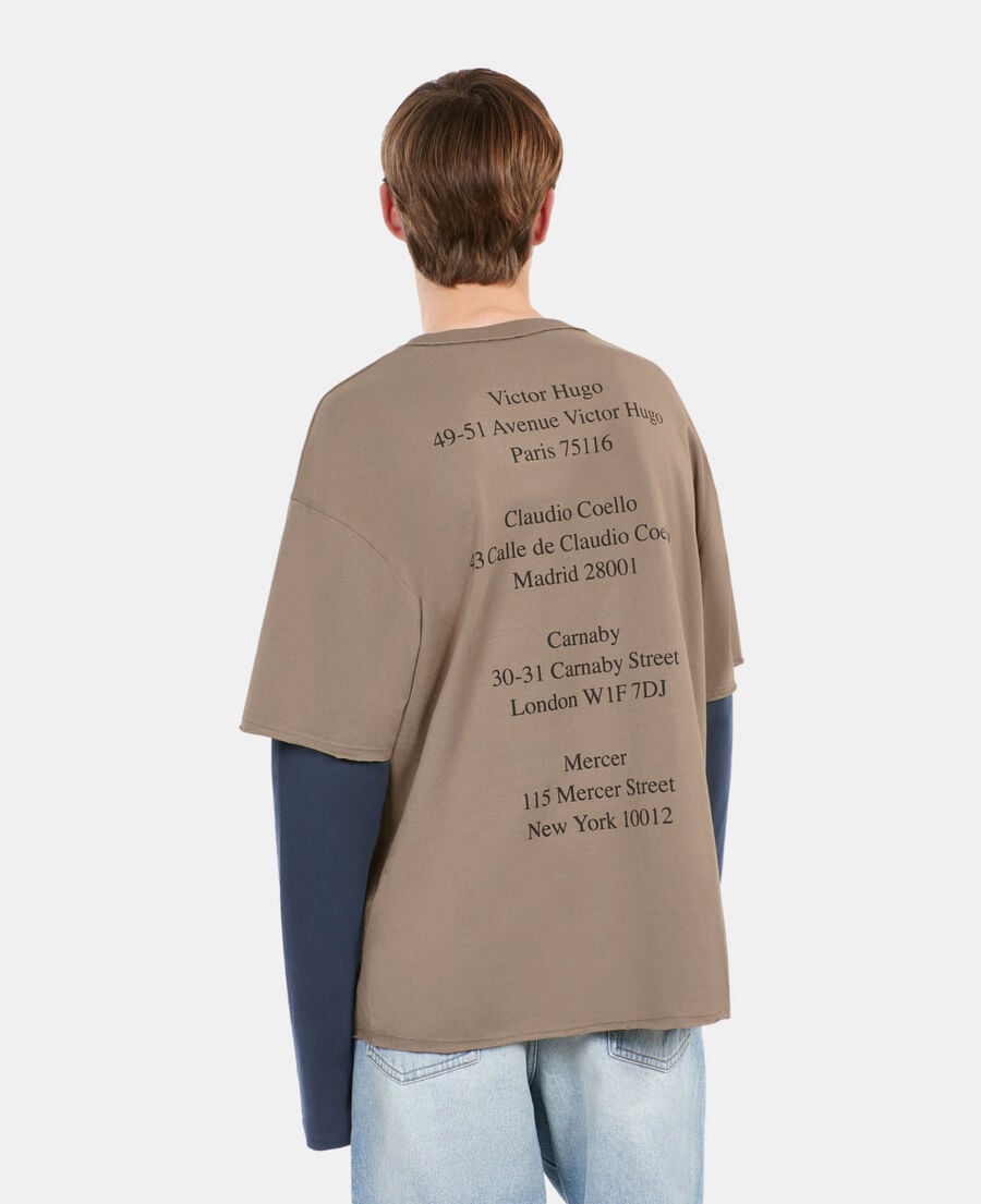 The Kooples H BEIGE KAKI khaki long-sleeved t-shirt