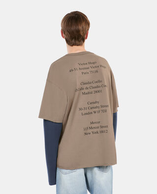 The Kooples H BEIGE KAKI khaki long-sleeved t-shirt