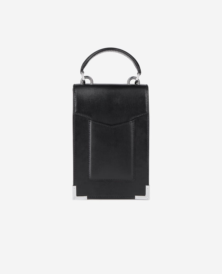 The Kooples DAMEN BLACK schwarze reporter-tasche emily aus leder
