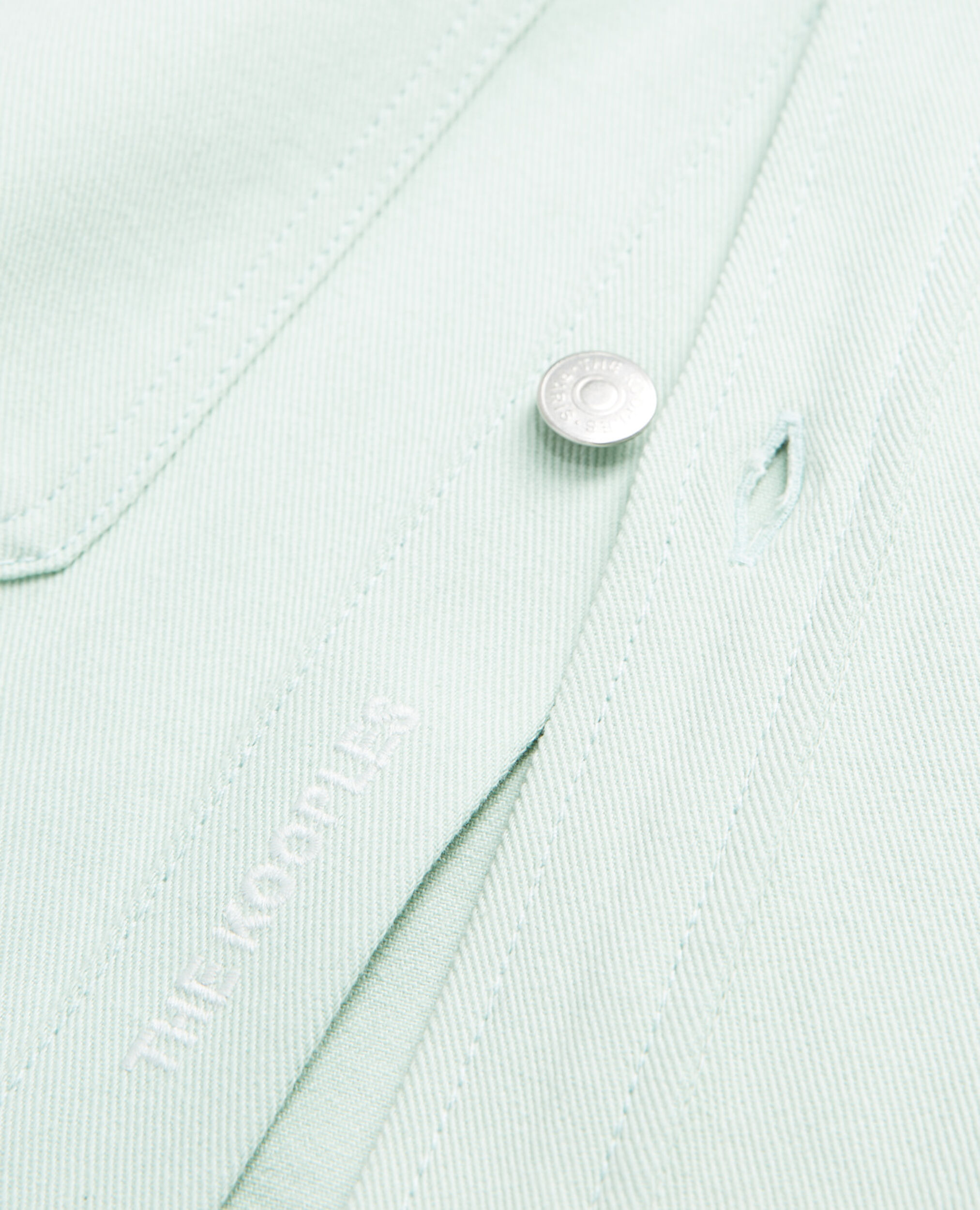 Light green cotton shirt with patch pockets, GREEN WATER, hi-res image number null