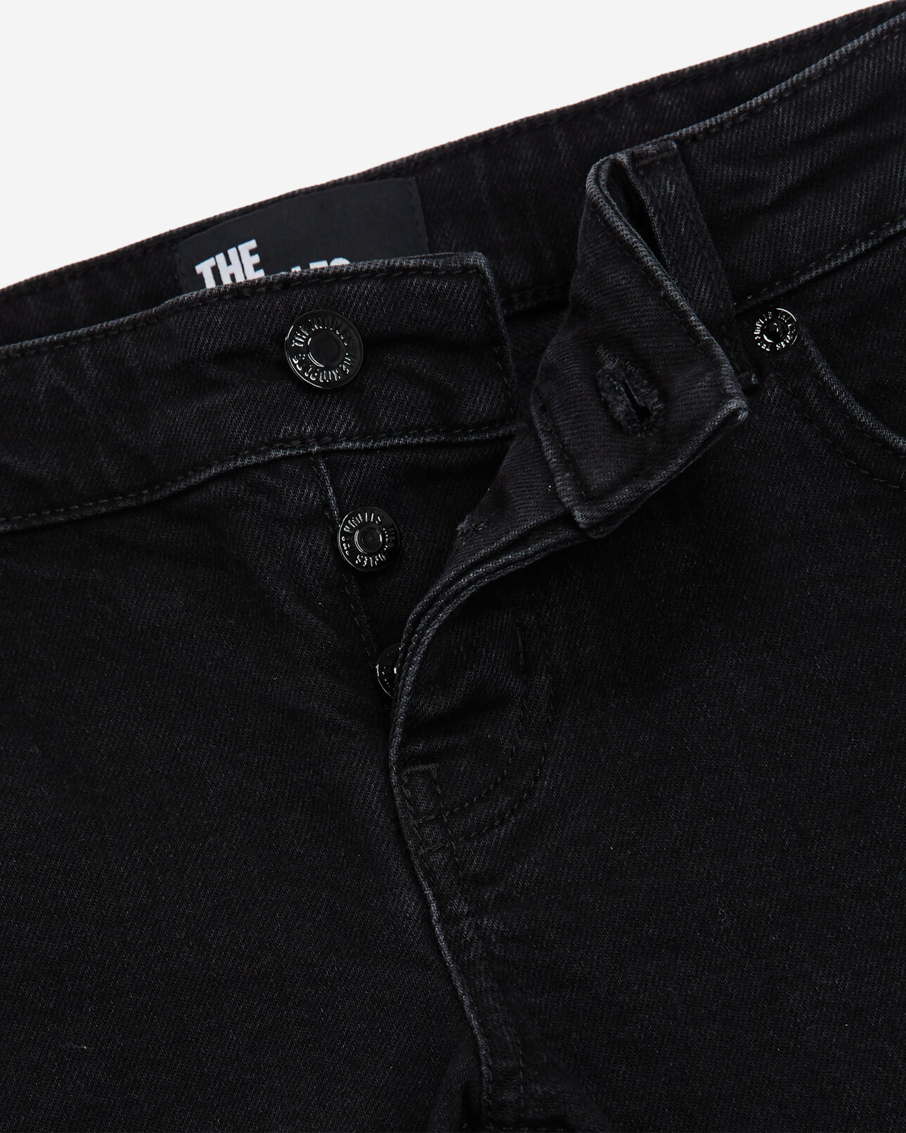 The Kooples FEMME BLACK WASHED jean bootcut noir