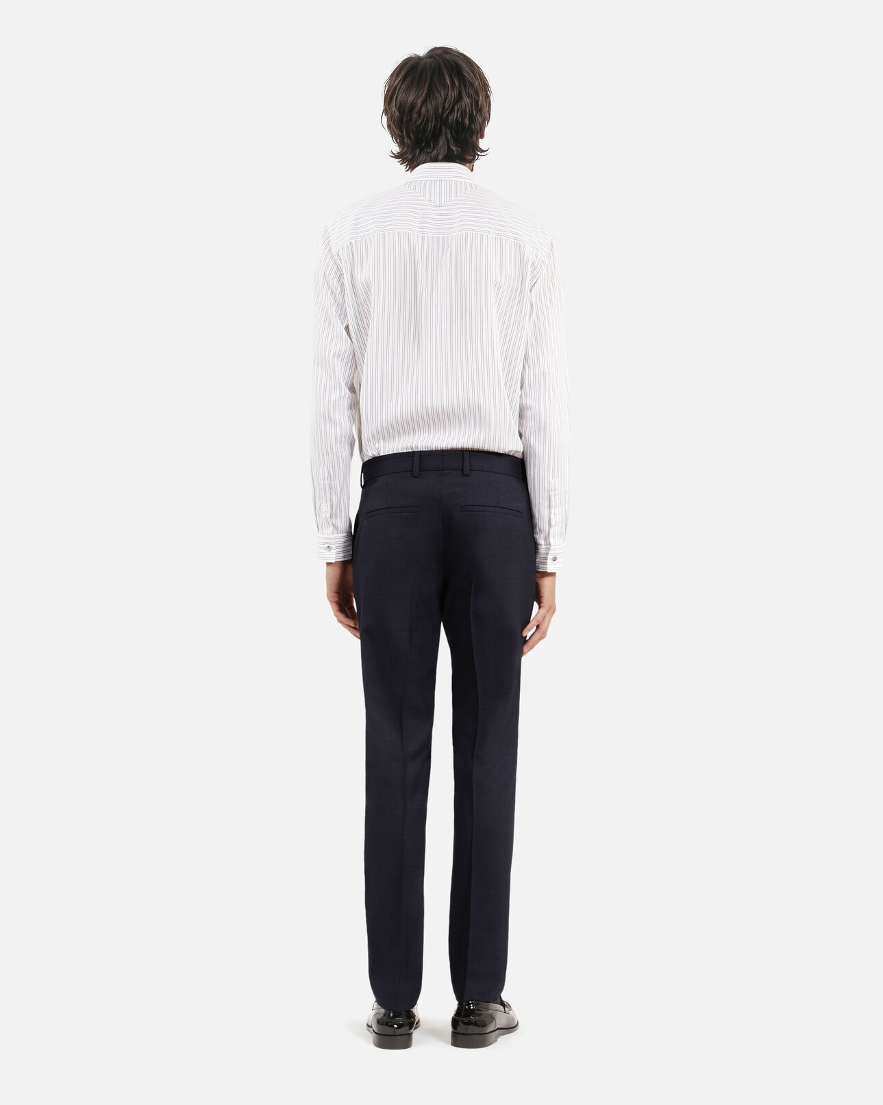 The Kooples HOMME NAVY pantalon de costume pied de puce bleu