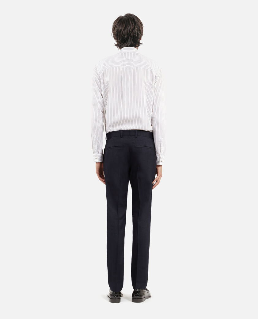 The Kooples MEN NAVY blue flea-foot suit pants
