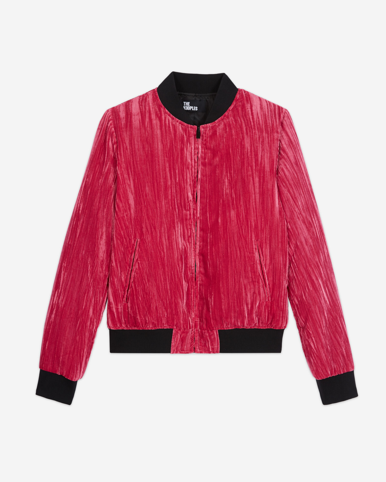 Pink velvet jacket, PINK, hi-res image number null
