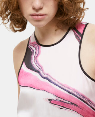 The Kooples WOMEN WHITE PINK printed top