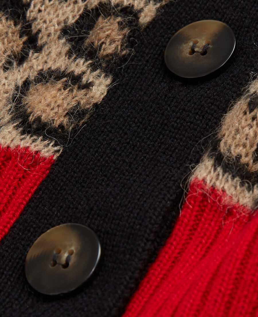 cardigan léopard