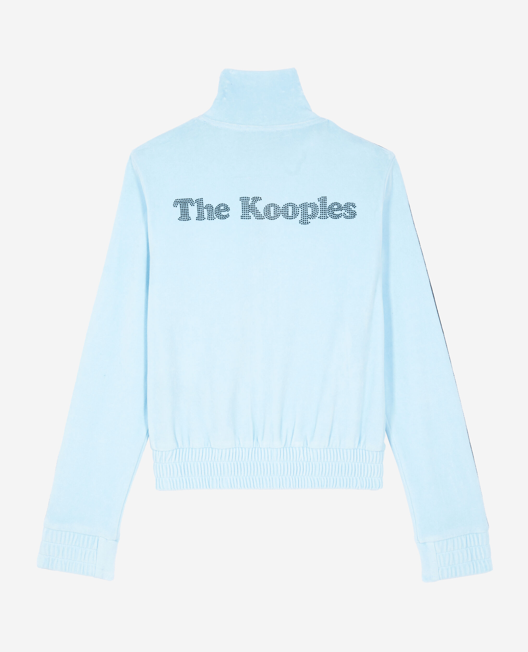 Hellblaues Sweatshirt aus Samt, BABY BLUE, hi-res image number null
