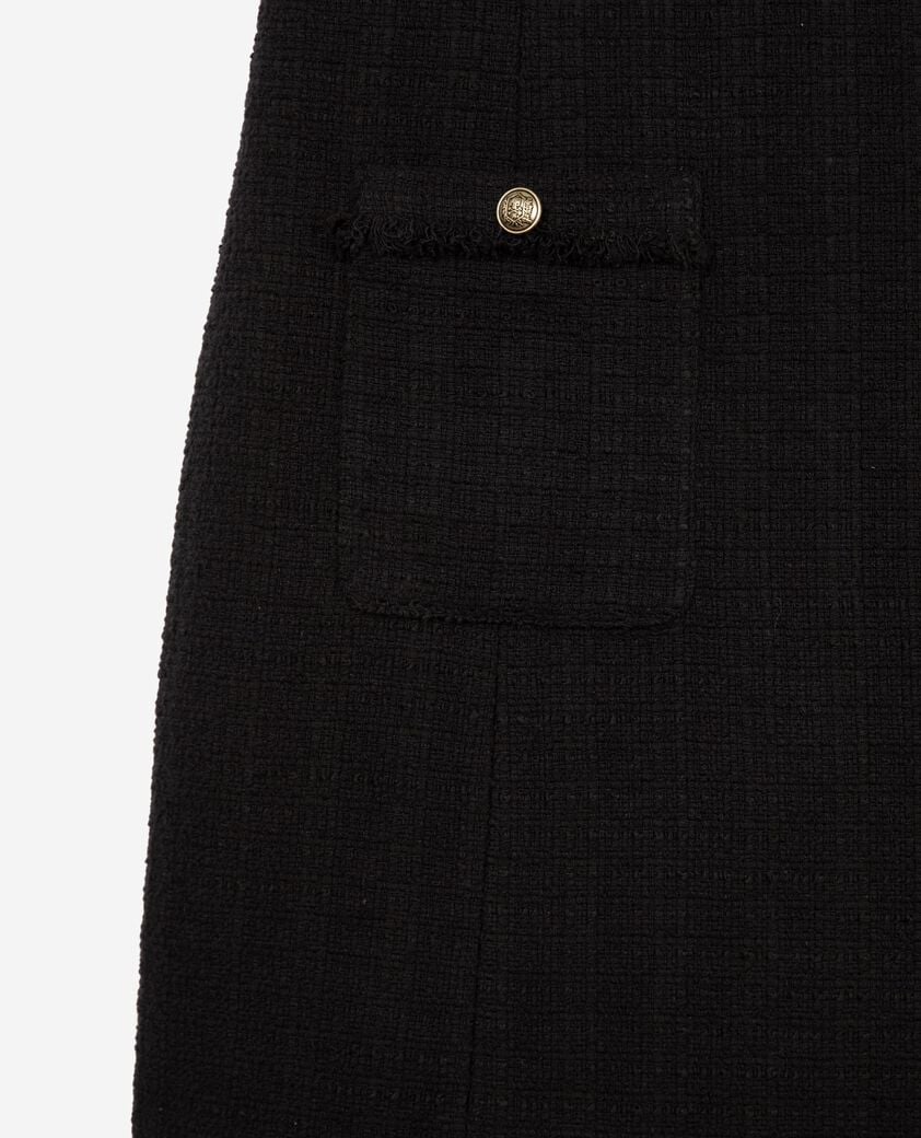 The Kooples F BLACK short black tweed dress