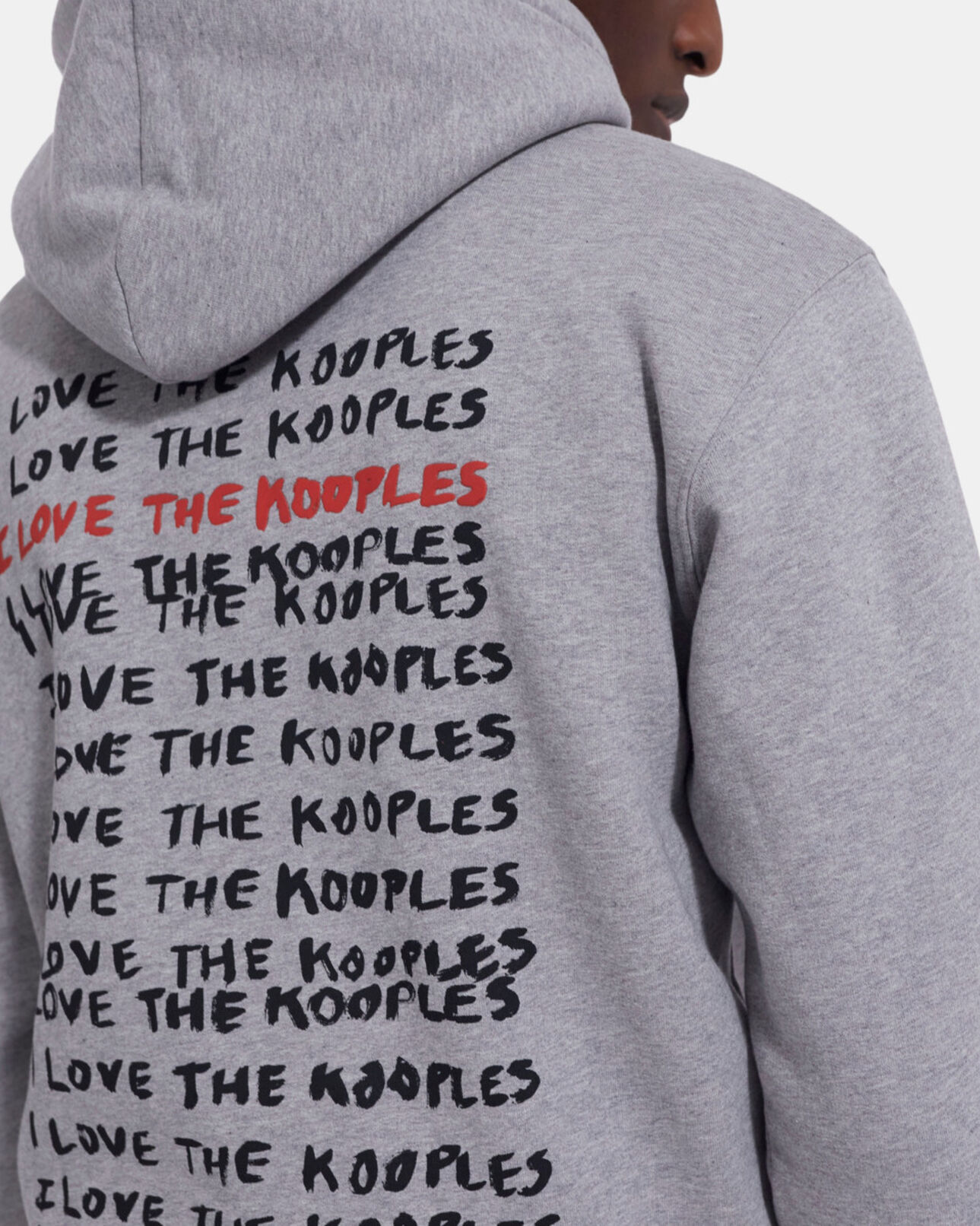 The Kooples H GREY MELANGE i love kooples gray sweatshirt