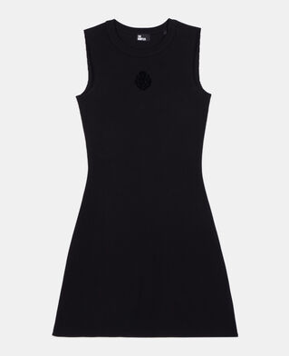 The Kooples WOMEN BLACK black short blazon dress