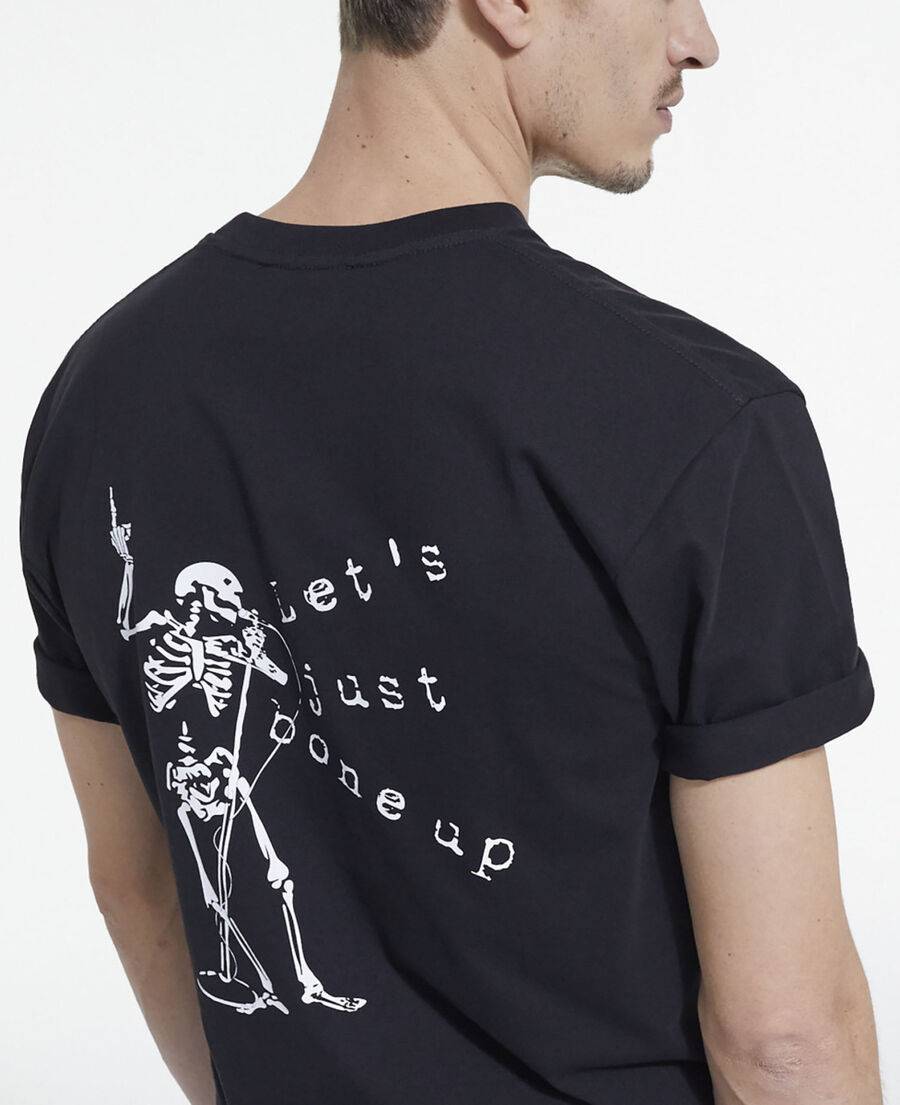 The Kooples HOMME BLACK t-shirt sérigraphié noir