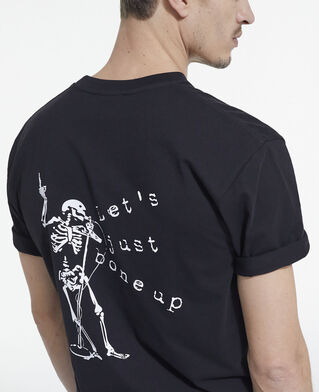 The Kooples HOMME BLACK t-shirt sérigraphié noir