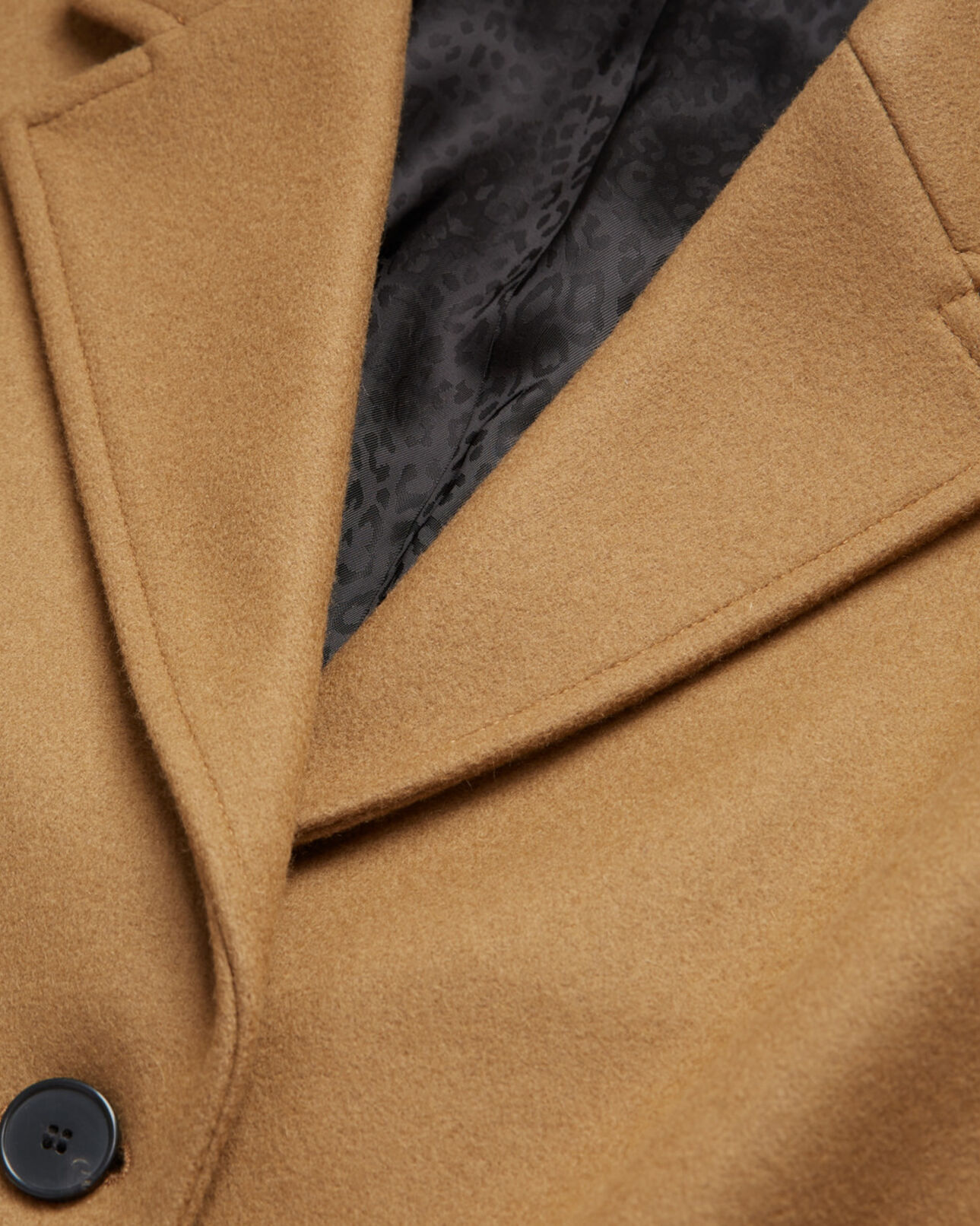 The Kooples FEMME CAMEL manteau en laine camel