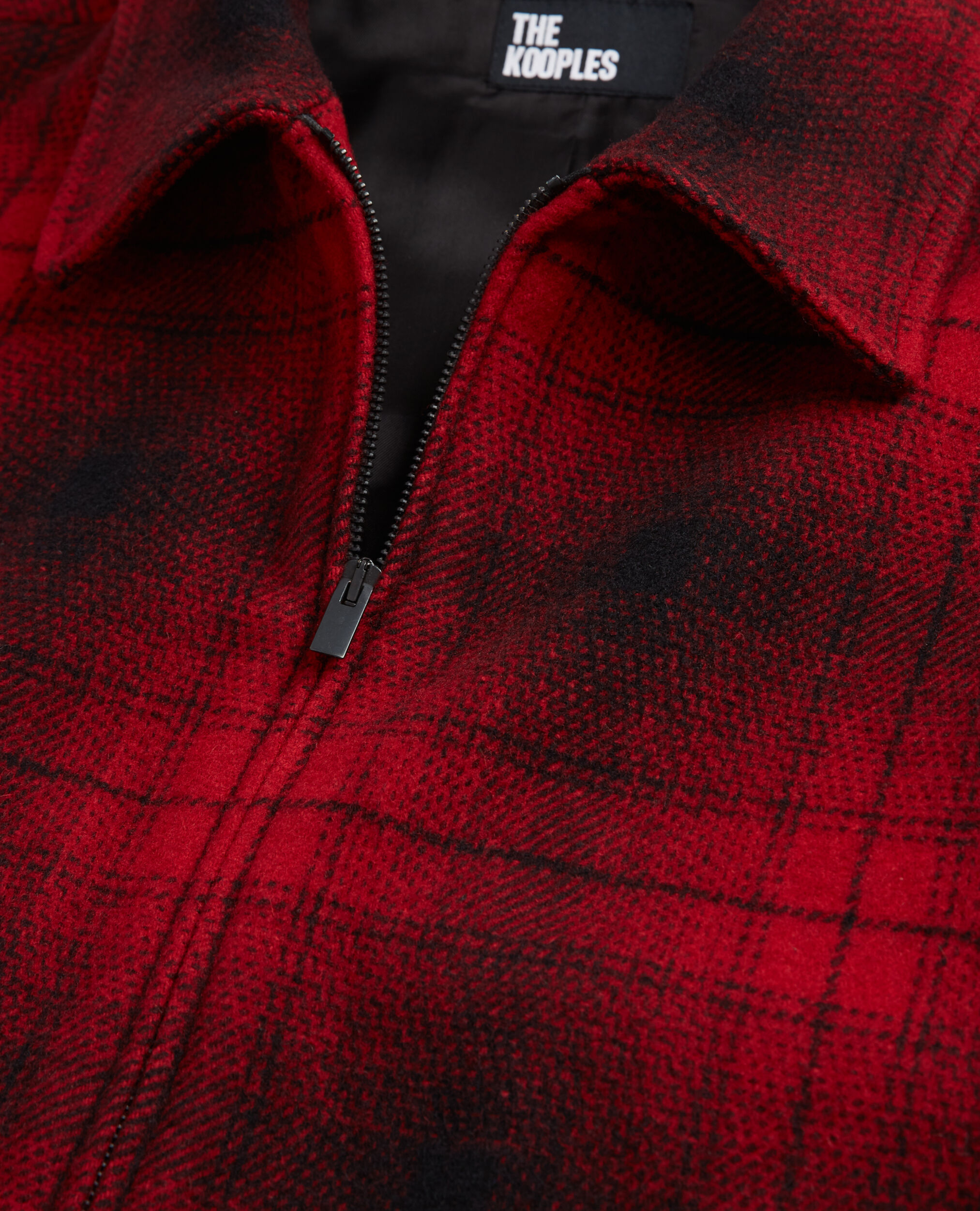 Blouson en laine à carreaux, RED / BLACK, hi-res image number null