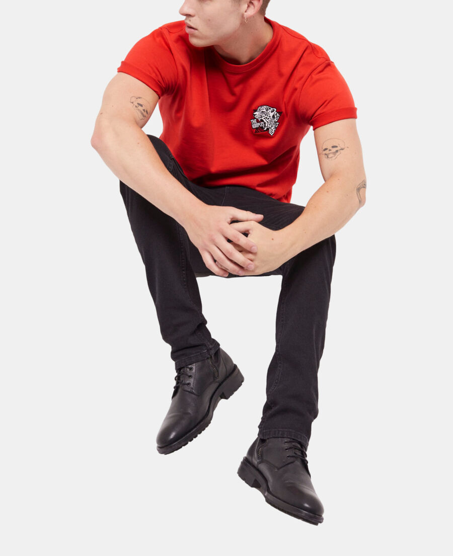 camiseta serigrafiada roja