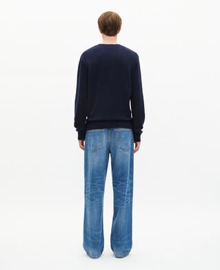 The Kooples H BLUE rule breaker navy sweater