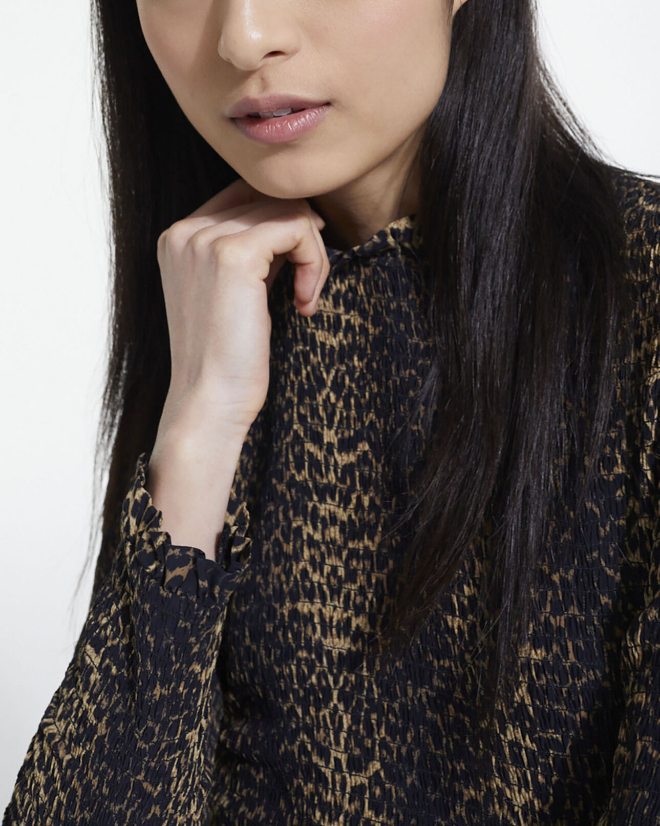 The Kooples WOMEN LEOPARD leopard print top