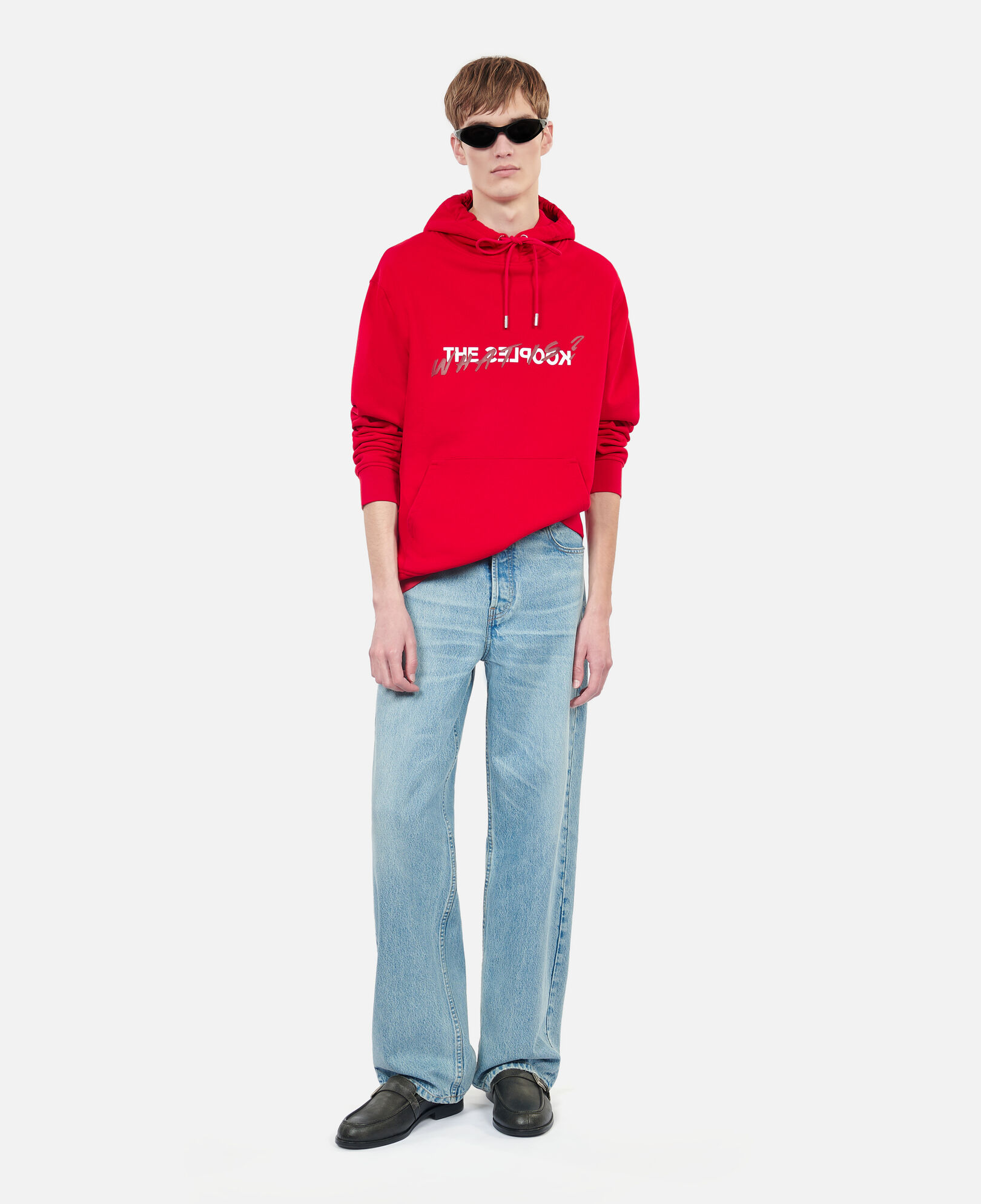 The Kooples HERREN RUBIS rotes kapuzensweatshirt „what is“