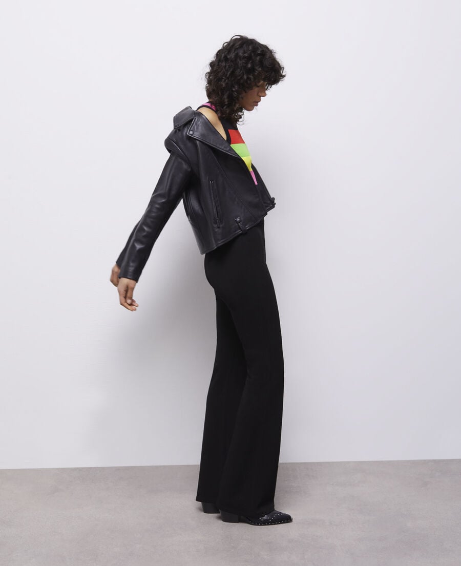 The Kooples MUJER BLACK pantalón campana negro