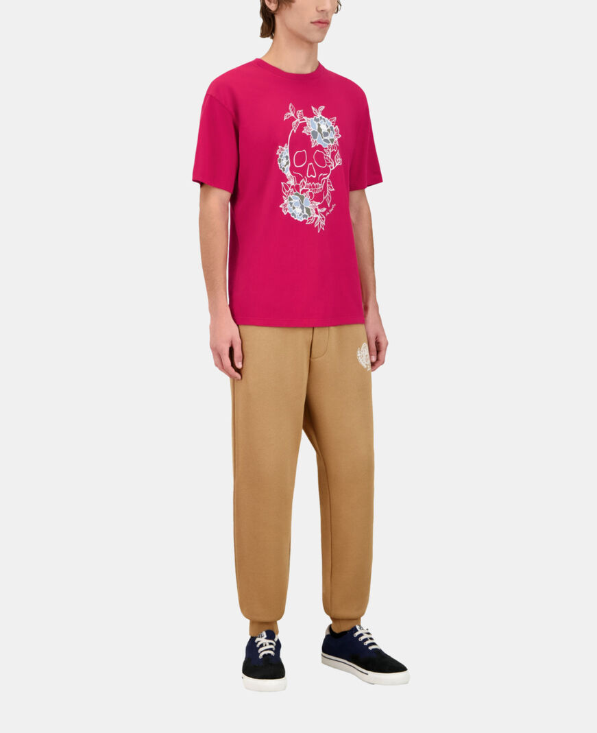 The Kooples HERREN CHERRY rotes t-shirt mit siebdruck für herren