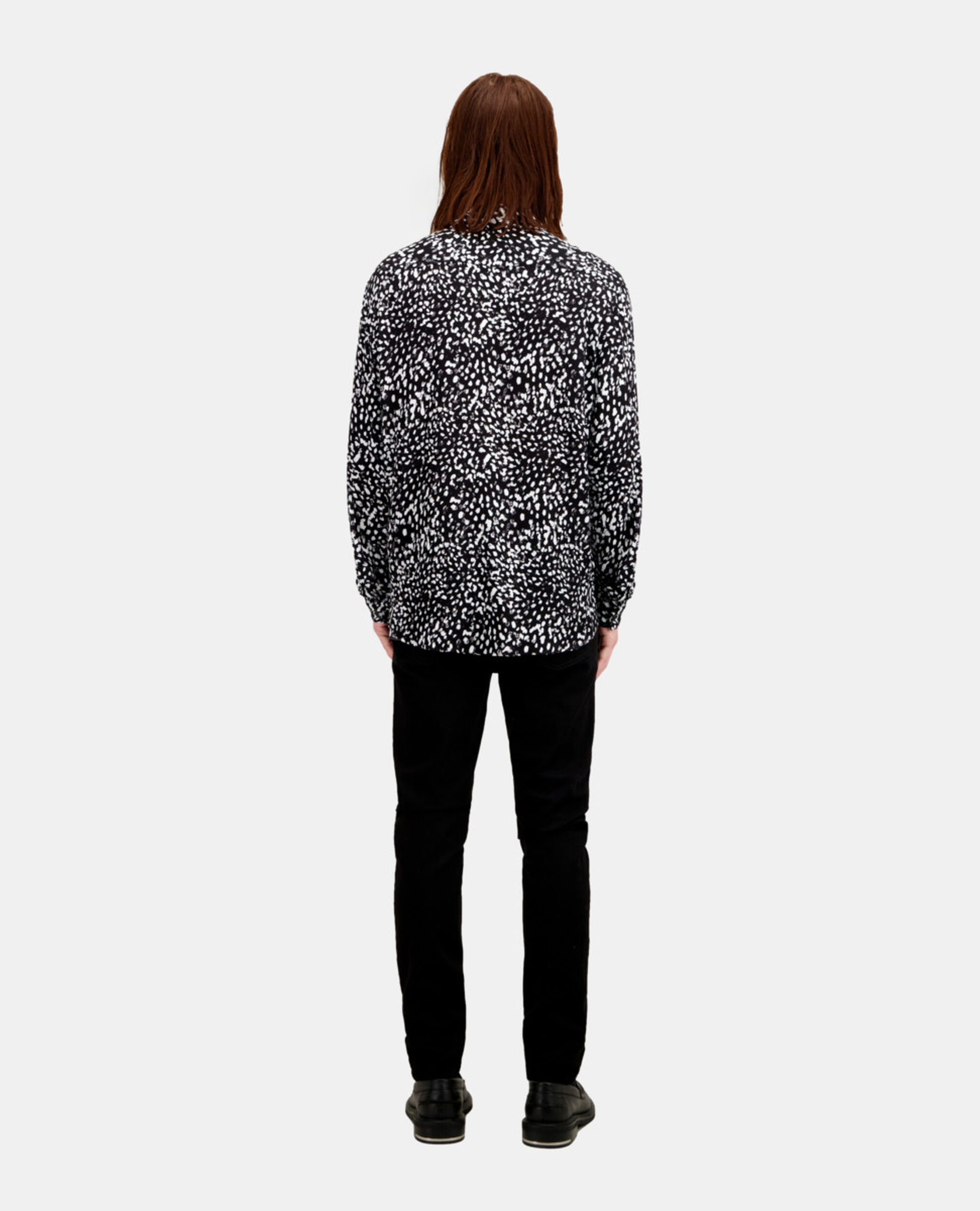 Printed shirt, BLACK-ECRU, hi-res image number null