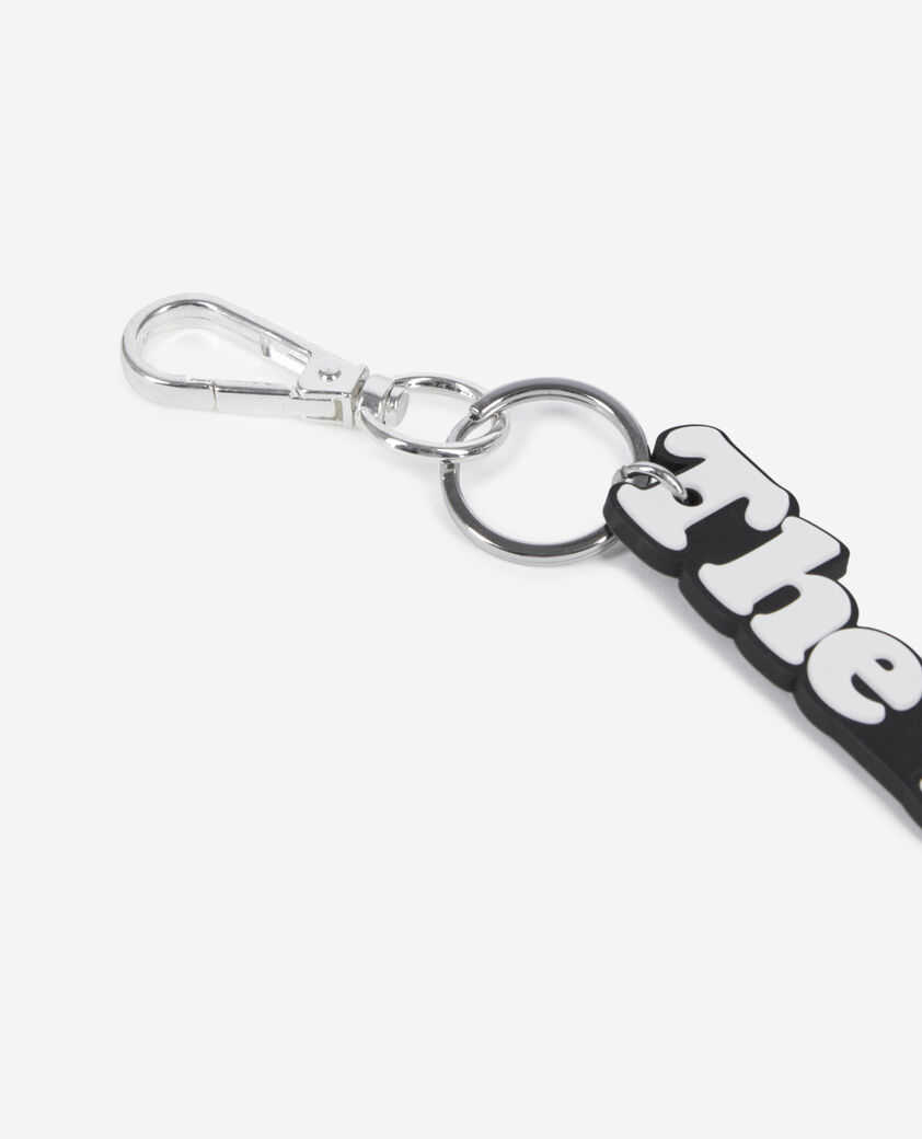 The Kooples WOMEN WHITE black and white logo bag charm