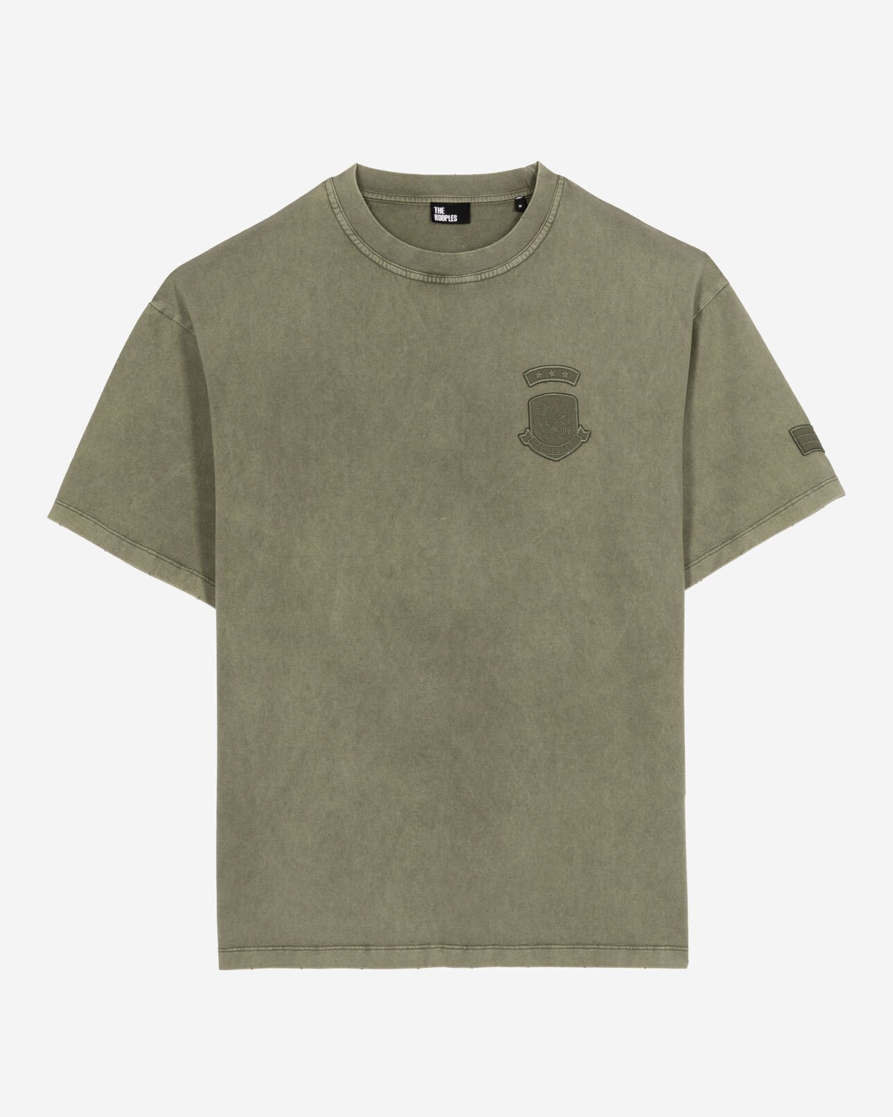 The Kooples HOMBRE KAKI camiseta parches caqui