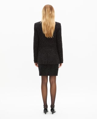The Kooples WOMEN BLACK black lace suit jacket