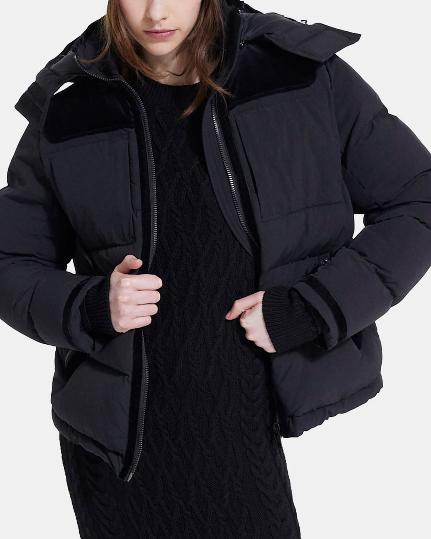 Doudoune noire, BLACK, hi-res image number null