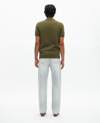 The Kooples HOMME KAKI pull en maille kaki