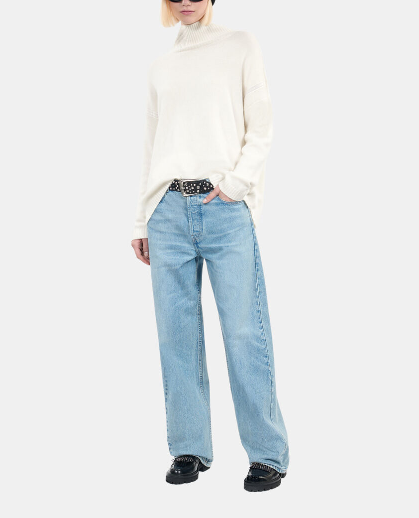 The Kooples MUJER ECRU jersey cachemira blanco crudo