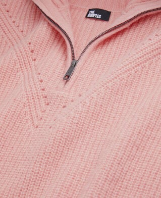 The Kooples FEMME OLD PINK pull rose en laine mélangée