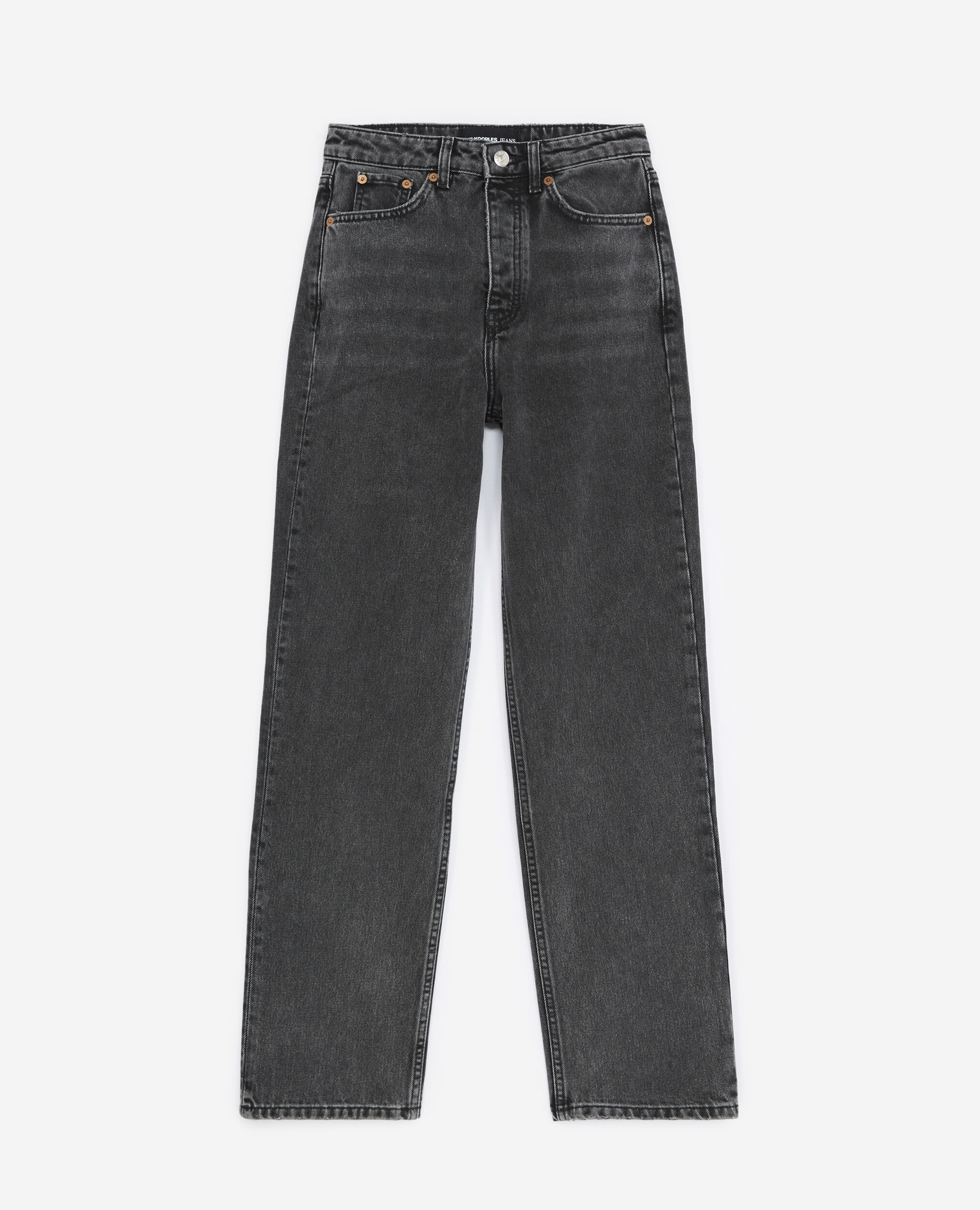 Faded black jeans with side pockets, BLACK WASHED, hi-res image number null