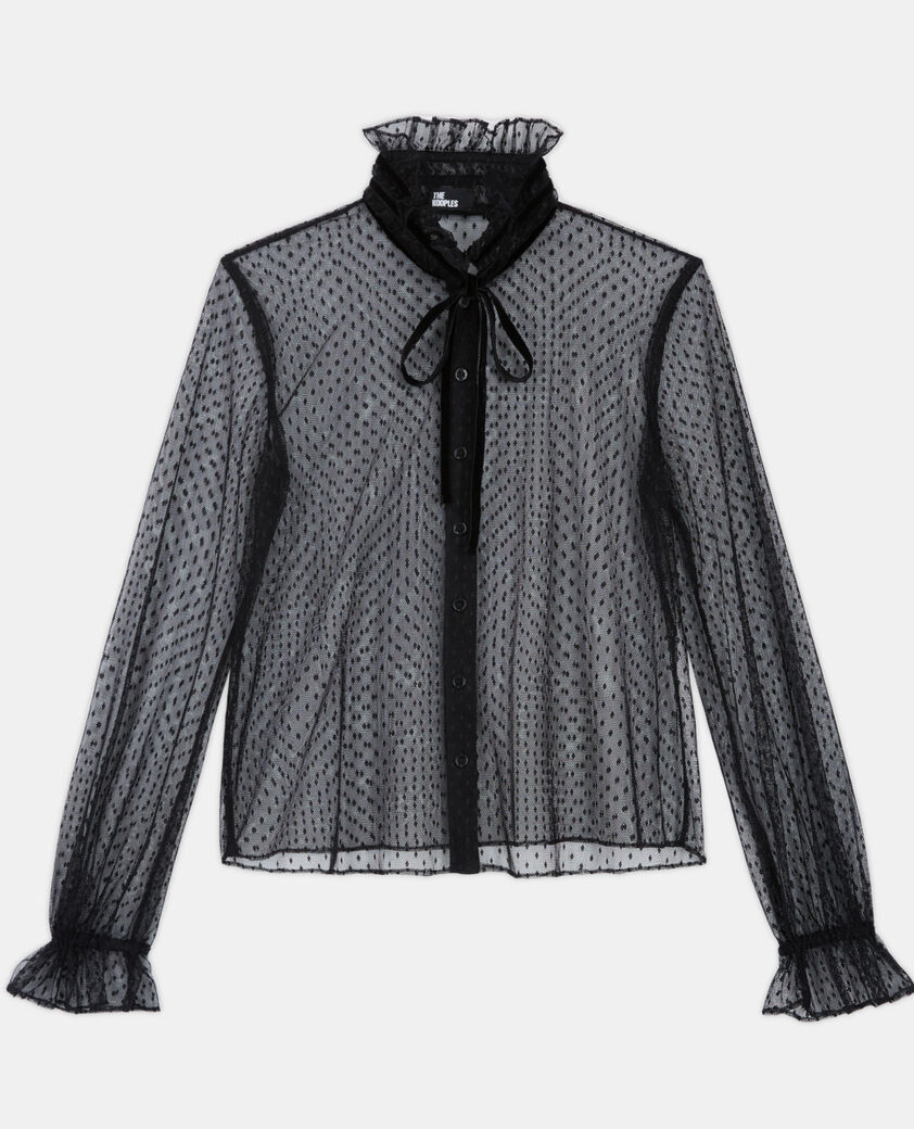 The Kooples FEMME BLACK top noir