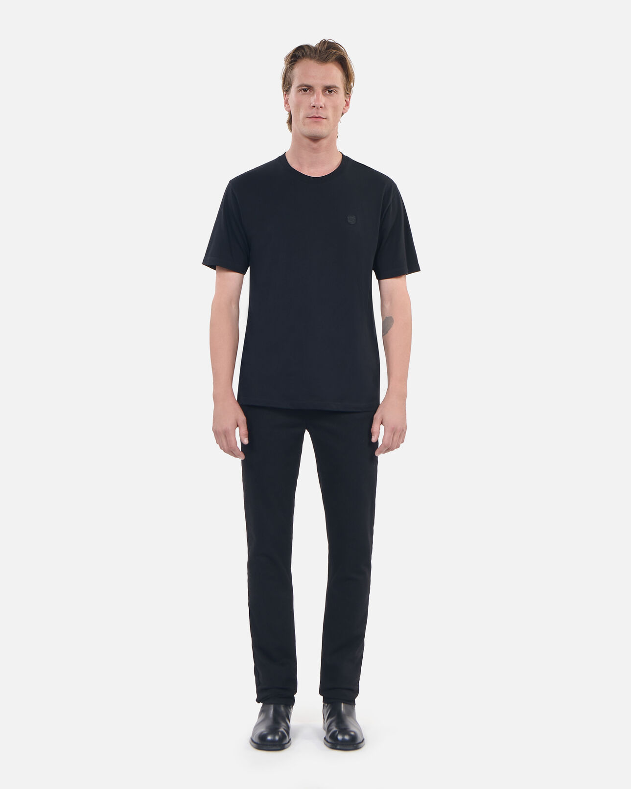 The Kooples MEN BLACK black blazon t-shirt