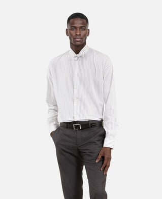 The Kooples MEN BLACK WHITE white pinstripe shirt