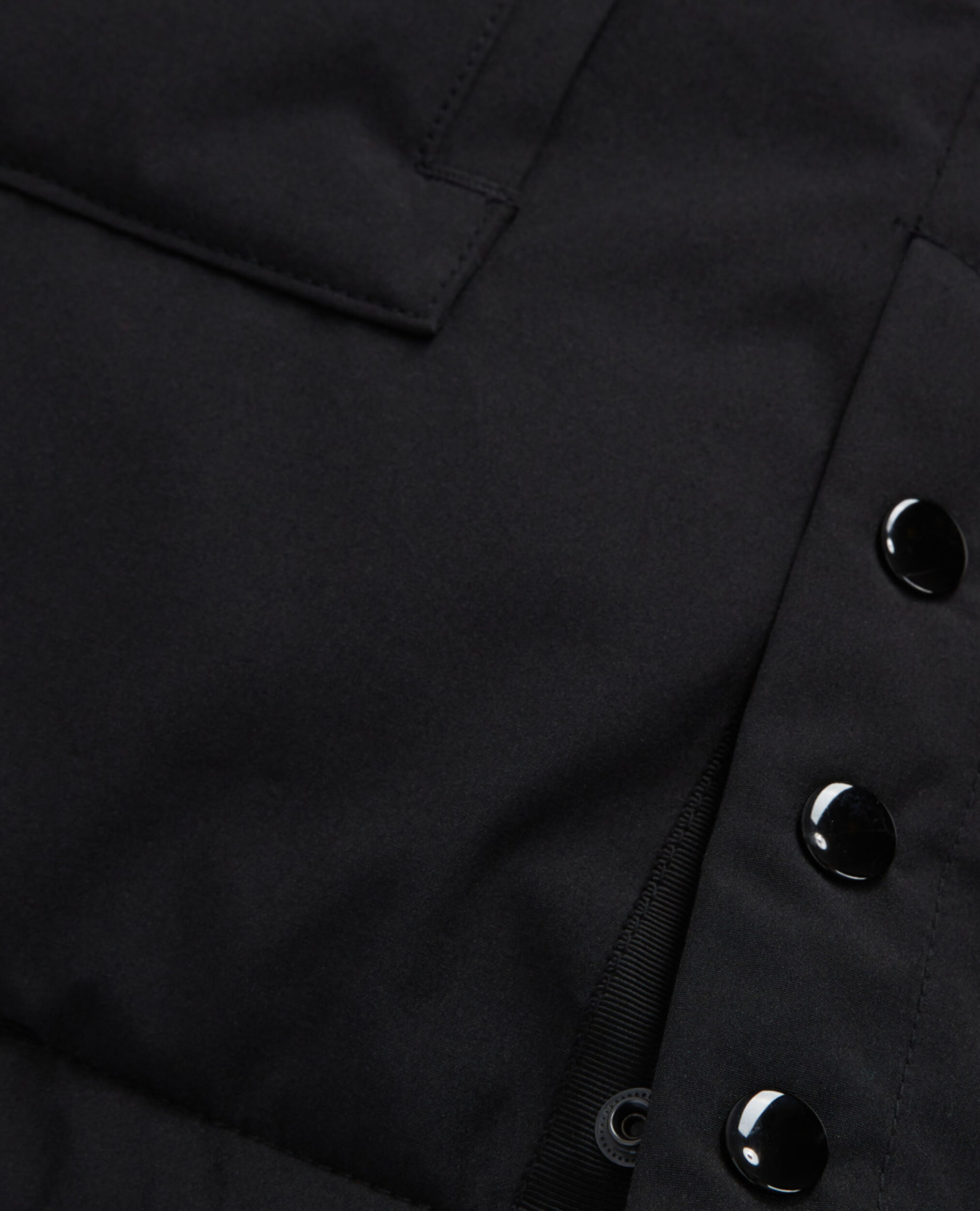 Black hooded parka, BLACK, hi-res image number null
